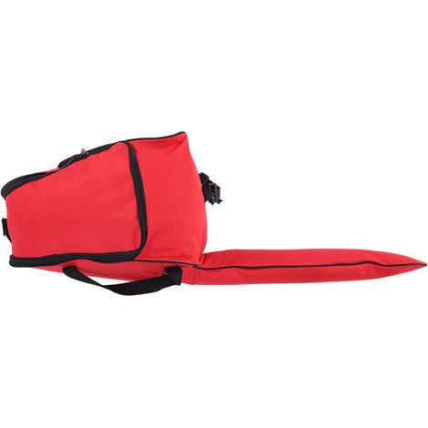 Beyamis Sac de rangement portable en tissu Oxford pour tronçonneuse, étui de transport pour tondeuse à gazon, boîte de protection (rouge) (1/5)