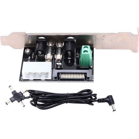 Bloc d'alimentation ATX 12V 5V pour PC bureau, module externe de transfert DC avec 1 câble 4 lignes pour châssis (1/5)