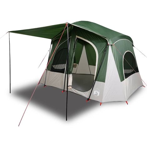 vidaXL Tienda de campaña 5 personas impermeable verde (1/2)