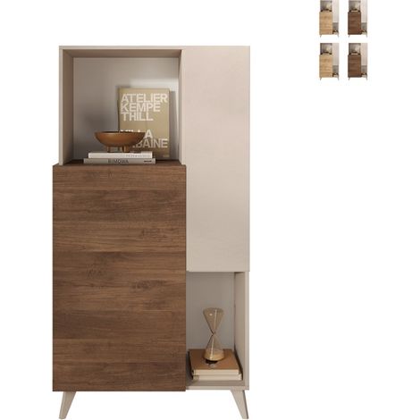 Sideboard 2 Türen, 2 Fächer und 2 Regale B80 cm - MALA