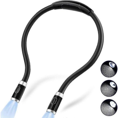 Lampe de lecture LED rechargeable à porter autour du cou (1/5)