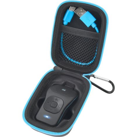 Etui De Transport Pour Haut-Parleur Bluetooth Clipable - 39 G - Résistant Aux Chocs Et À L'Éclaboussure - Avec Poche En Maille Et Mousqueton - Noir (1/4)