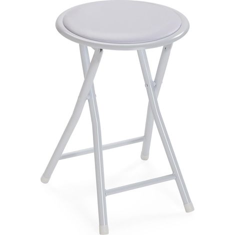 VERSA taburete plegable toby blanco , Taburete Plegable TOBY blanco Largo: 30 cm
Ancho: 30 cm
Alto: 45 cm
Material: Metal Polipropileno Textil
Packaging: CAJA M (1/2)