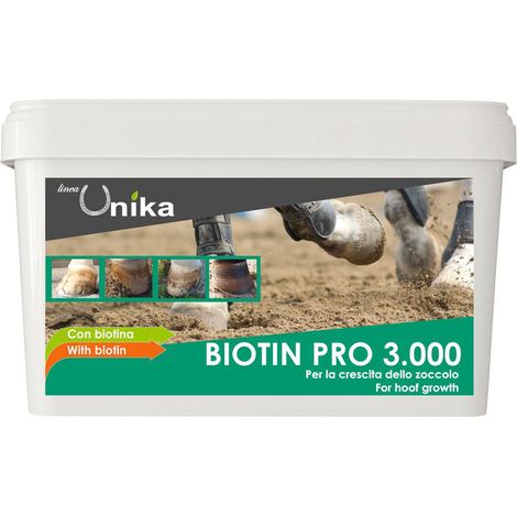 UNIKA Biotin pro 3000 (1 kg) RIVITALIZZARE LO ZOCCOLO CAVALLO (1/3)