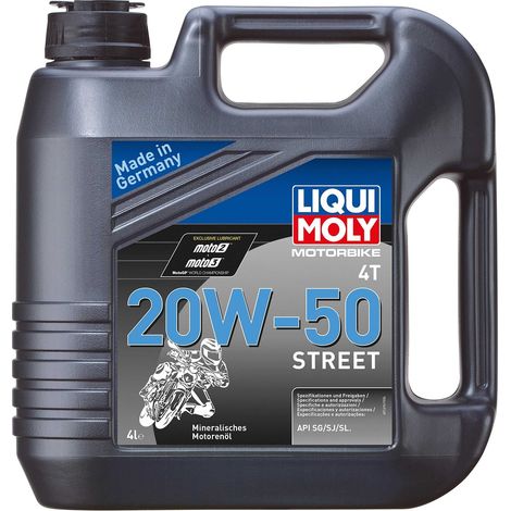 LIQUI MOLY 1696 MOTORBIKE 4T 20W-50 STREET LIQUI MOLY GMBH 20064