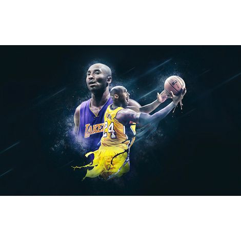 Papier peint panoramique Basket / Basket-ball - Joueur - 130 cm x 81 cm (1/2)