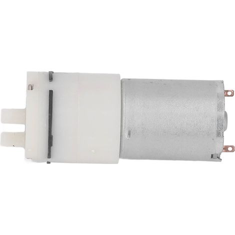 Compresseur air membrane gonflage dégonflage raccord 0° avec pressostat commutateur surpression 12V blanc compact léger 100000 cycles (1/5)