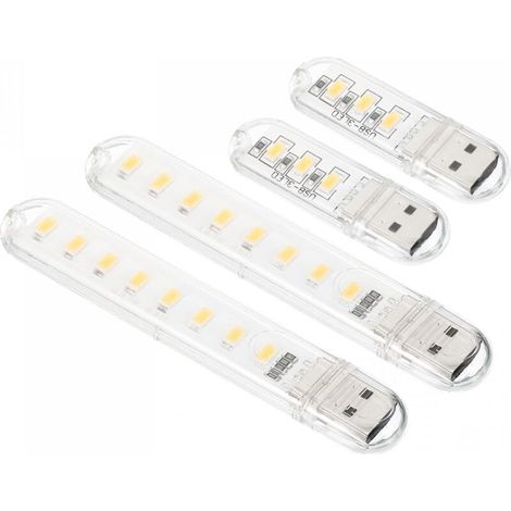 USB-Nachtlicht, 1 Set Mini-tragbare LED-Steckdosenlampen für Innendekoration, Lesen, Schlafen, Camping, Warmweiß (1/5)