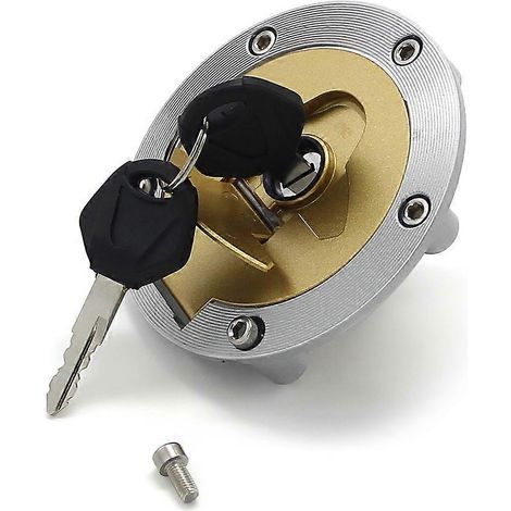 Bouchon de réservoir d'essence avec cache et clé pour motos Ducati Cagiva Mito 125 ST4, Monster 750 ST4S, ST3 1098, 1198, 1198S et 848 EVO. (1/5)