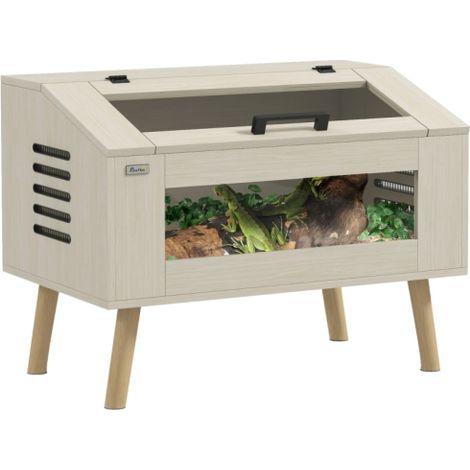 111L Glass Vivarium for Snakes, Lizards, Chameleons, Frogs, Hamsters, Gerbils - Ideal Reptile and Small Animal Habitat (1/5)