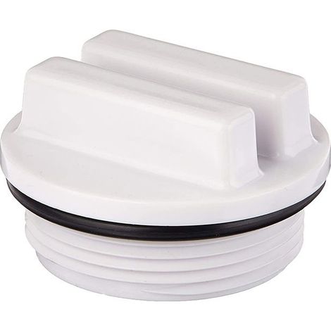 Accessoire de Skimmer Bouchon d'hivernage Court avec Joint torique 1.5'' Blanc (1/5)