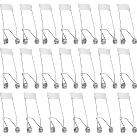 Lot de 20 clips à ressort en acier inoxydable compatibles avec les plafonniers LED encastrés 53 x 19 mm (1/5)