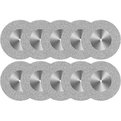 Lot de 10 disques de coupe pour verre de 60 mm, disques de coupe diamantés pour outils rotatifs, accessoires de polissage (1/5)