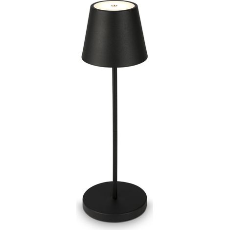 B.K.Licht - lampada da tavolo dimmerabile senza fili, lampada da comodino a LED con touch come decorazione del balcone, esterno, camera da letto, soggiorno, campeggio, giardino, USB-C, Per interni ed (1/5)