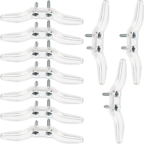 Extra-large bull horn, 112mm extra-large transparent double-hole cord winder, curtain pull cord hook, curtain fixing hook (1/5)