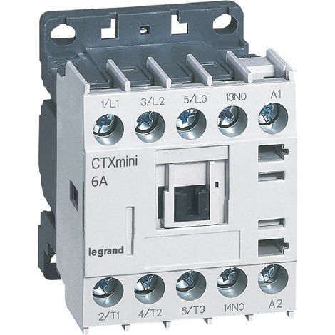 Mini-contacteur de puissance CTX³ 3P 6A + contact auxiliaire 1NO 230V AC