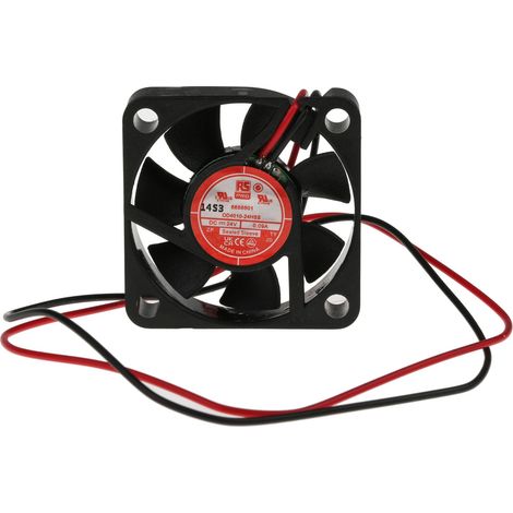 Ventilateur axial RS PRO 24 V c.c., 11.4m³/h, 40 x 40 x 10mm, 1.4W ( Prix pour 1 ) (1/2)