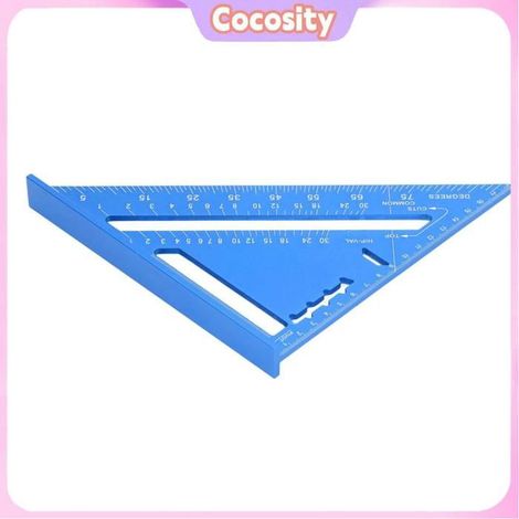 Cocosity Triangle de mesure pour le travail du bois Triangle pour le travail du bois, peinture quincaillerie materiel Or Bleu (1/5)