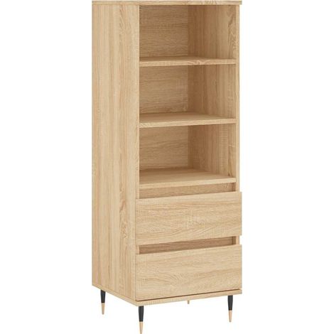 Buffet haut Meuble de rangement Chêne sonoma 40x36x110 cm Bois d'ingénierie (1/5)