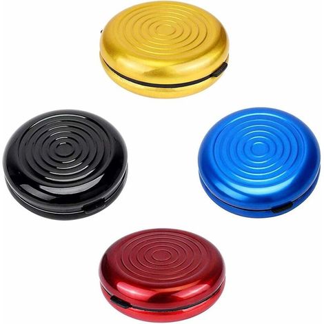 4 Boîtes Rangement Pièces Euros, Porte-Monnaie Alliage Rond Monnayeur (1/4)