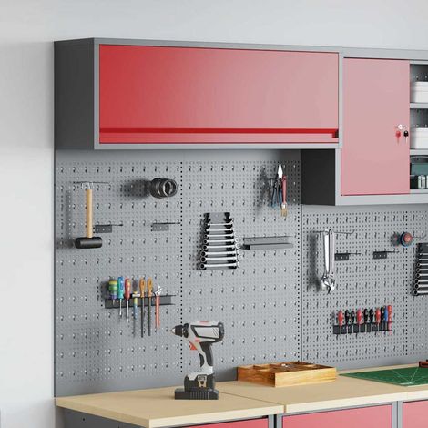 Werkzeugschrank-Set 3 pcs Rot Pulverbeschichteter Stahl