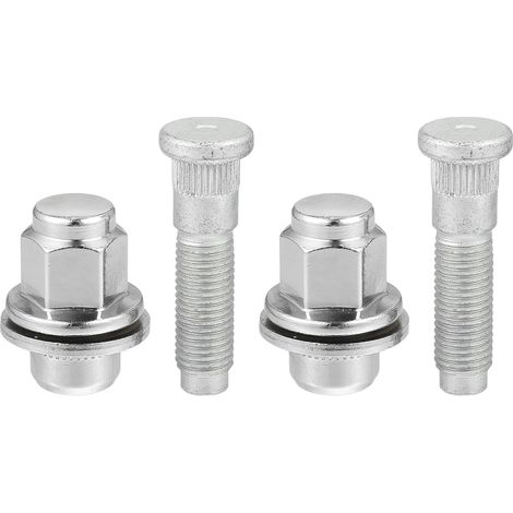 Goujons De Roue M12-1,5 13-19 1 Jeu  55mm, Hexagonal 19mm, Acier Allié, Argent, OE C2C35294010, Avant/Arrière/Droite/Gauche, S-Type, X-Type, XJ (1/5)