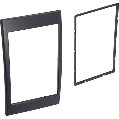 Panneau audio autoradio, lecteur DVD/CD, cadre, baguette de finition noire de remplacement pour montage sur tableau de bord 2 DIN, modèles Mark X 2004-2009. (1/5)