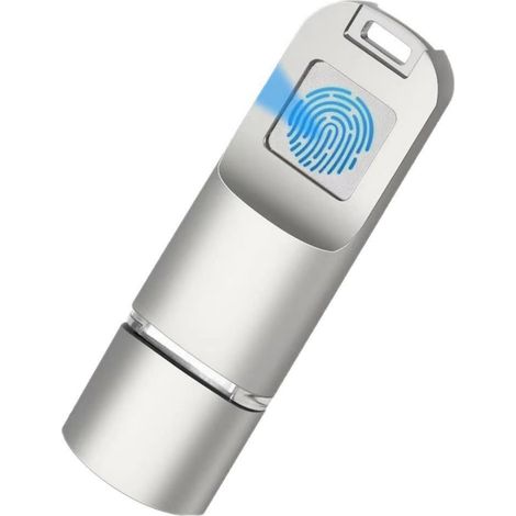 Lecteur d'empreintes digitales USB C 16G cryptage biométrique sécurisé stockage portable pour téléphones portables empreintes digitales U disque (1/4)