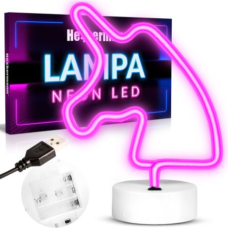 Heckermann LED-Neon-Steh-EINHORN