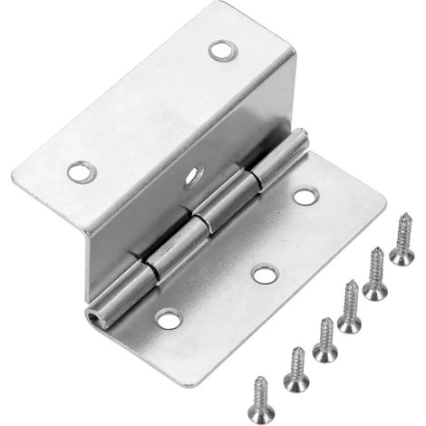 Charnière décorative argentée à trois volets de 44 mm, 1 pièce, pour meubles en bois, tiroirs et portes d'armoires. (1/5)