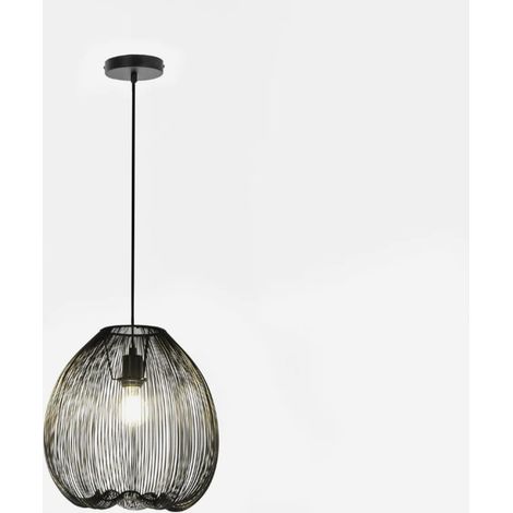 Metall-Pendelleuchte im Käfig-Design Chispa - Schwarz