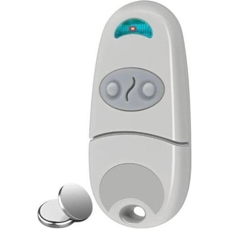Télécommande universelle pour portails et portes automatiques 2 canaux, fréquence 433,92 MHz, compatible avec modèles 432EV, EE, NA inclut 2 piles AAA (1/5)