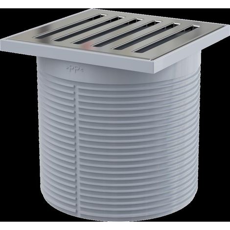 Alcadrain Bodenablauf Aufsatz, Design Rost 105×105 mm (1/2)