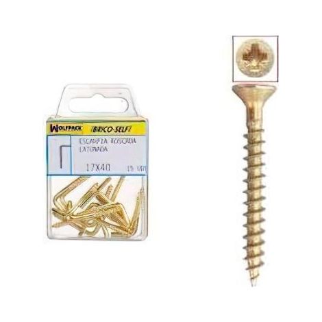 Tornillo Cabeza Plana Pozidriv Bicromatado 4,5x50 mm. 9 unidades