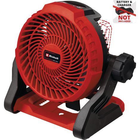 Einhell Ventilateur sans Fil GE-CF 18/2200 Li TC-Solo PXC (18 V, 3 Niveaux de Vitesse, tête orientable à 360 degrés) Livré sans Batterie ni Chargeur