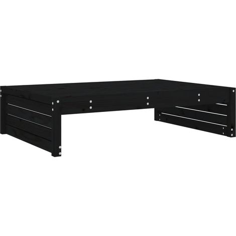 Maison Exclusive - Gartenhocker Schwarz 120x80 cm Massivholz Kief