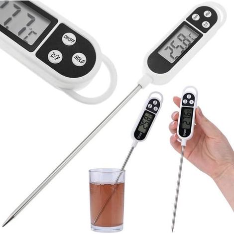 Ecleanfy - Thermomètre de cuisine à lecture instantanée blanc (1/5)