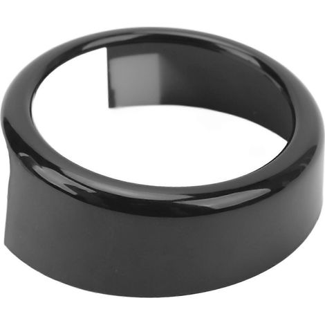 Kühlergrill-Emblem-Logo-Ring, glänzend schwarz, Außenemblem-Dekorabdeckung, Zieraufkleber, Ersatz