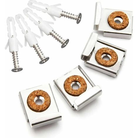 Kit de fixation murale pour miroir salle bain (20 pièces) : (1/5)