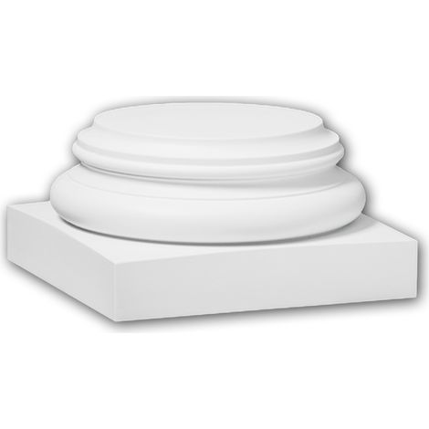 Pied de colonne 113700 Profhome Colonne Élement décorative design intemporel classique blanc