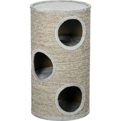 Light Grey Cat Climbing Frame with Cozy Platform and Sisal Covering for Active Cats (1/5)