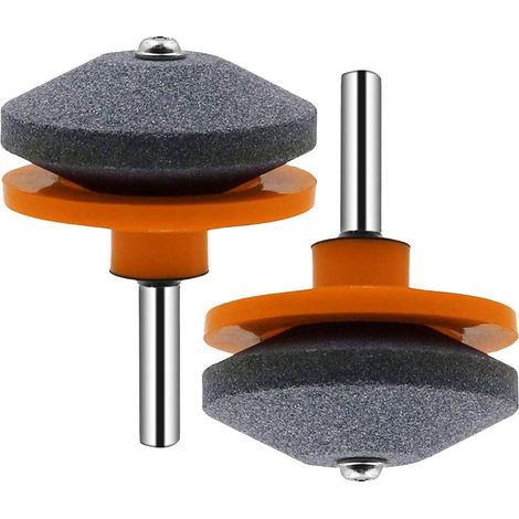 Affûteur de Tondeuse à Gazon Affûteur de Lame de Tondeuse à Gazon de JardinAffûteur D'outil de Meulage Affûteur de Lime Rotatif (orange) 3pcs (1/5)