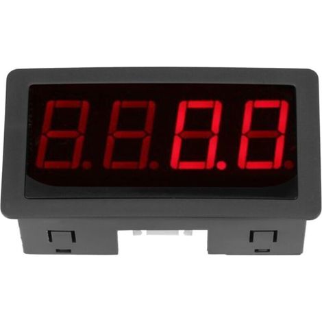Digitaler 4-LED-Drehzahlmesser für alle digitalen Instrumente, universeller Rot/Blau-LED-Drehzahlmesser mit Hall-Effekt-Näherungssensor und NPN-Sensor (rot) - Crezuo