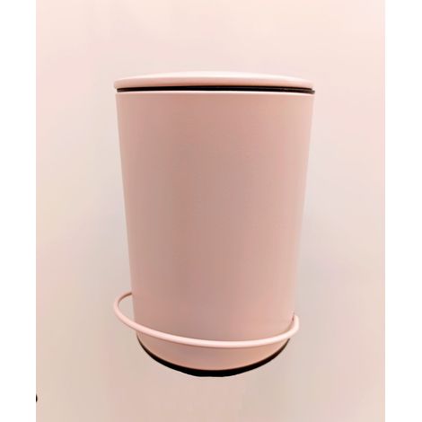 Cestino per rifiuti in metallo da 3 litri, rosa (1/2)