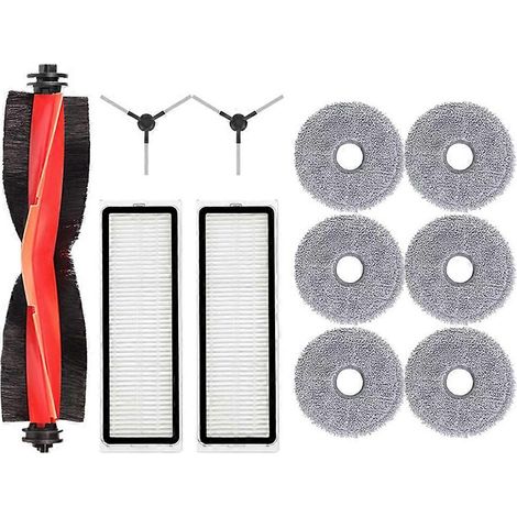 Pour Xiaomi aspirateur robot S20+/S10 Plus/B108GL/B108CN B113CN pièces détachées brosse principale et latérale filtre HEPA chiffon de lavage (1/5)