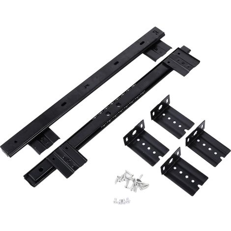 Tofficu Lot de 2 paires glissières pour étagère clavier sous tiroir (1/5)