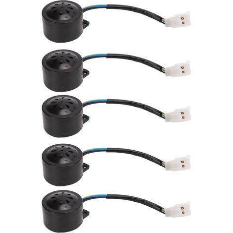 Avertisseur sonore de recul 12V-60V, klaxon universel 110-120db, 5 pièces pour tricycle électrique, scooter et véhicule. (1/5)
