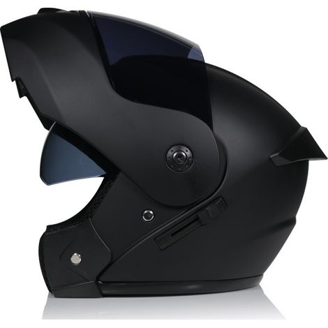 Casque de moto modulable et intégral avec double visière, unisexe 2 en 1, casque de sport pour trajets urbains et routiers