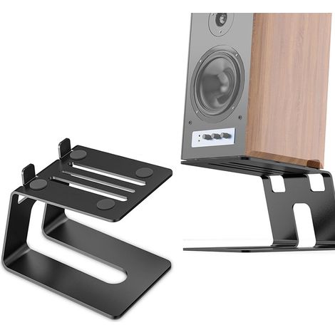Support de rangement pour enceintes de bureau et enceintes de monitoring de studio robustes support pour enceintes d'ordinateur portable (1/5)