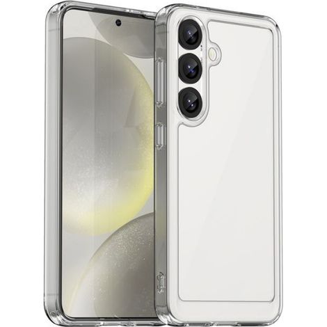 Coque Xiaomi Poco C71 - TPU Gel Cadre Hybride PC Arrière - Bords Surélevés Écran Appareil Photo - Transparente - 1 Pièce (1/5)